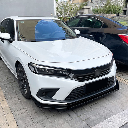 适用本田思域 Civic 11代 2021+ 前唇前铲扰流板包围外饰跨境改装