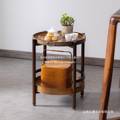 麻将桌茶几可移动茶桌沙发边几棋牌室置物架打牌角几放茶杯茶水架