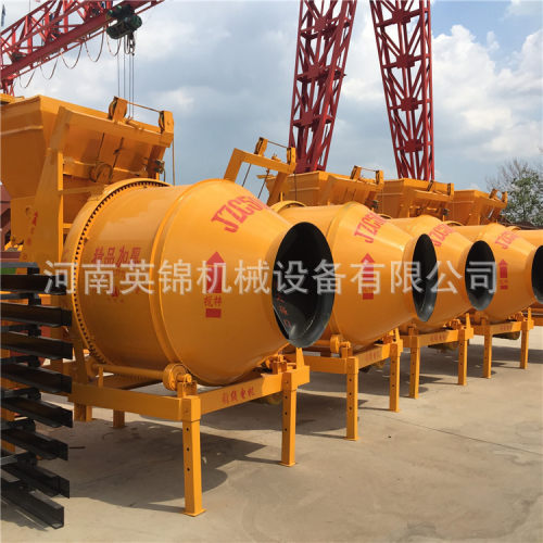 加厚建筑水泥砂浆混凝土搅拌机jzc350滚筒混凝土搅拌机爬斗上料