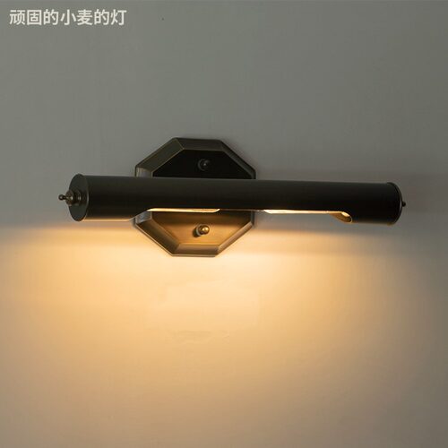 黄 照画壁灯 Decorative picture light 中古风 手工做旧 古