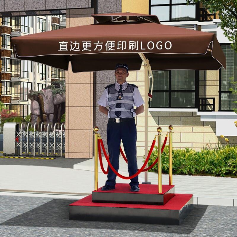 户外遮阳伞 保安岗亭伞阳台沙滩单边伞室外露台休闲花园 天望伞业图片