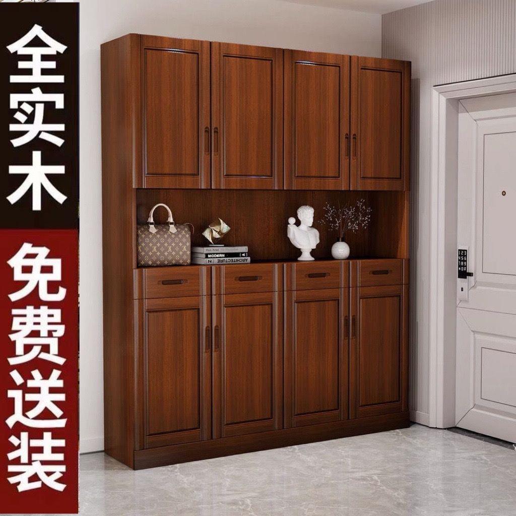 全实木纯木书柜书架书橱现代简约落地办公室文件柜收纳柜储物柜子图片