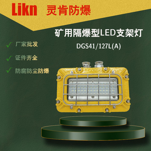 矿用隔爆型LED支架灯DGC41/127L(A)井下防爆照明灯DGC36/127L(A)