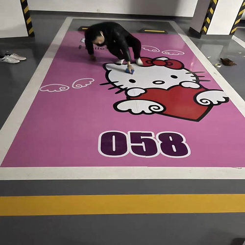 广东3D车位涂鸦地面彩绘机厂家高速工业款车库停车位喷绘机绘画机