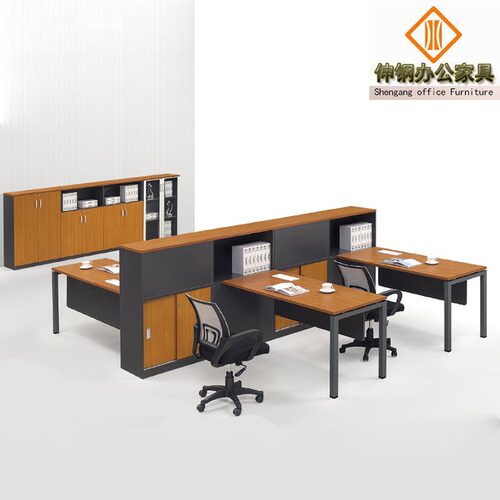 时尚四人位办公桌职员钢制桌架电脑桌子东莞深圳办公家具