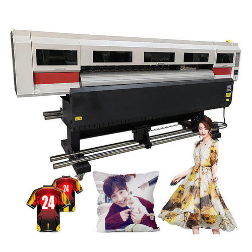 四头工业级热转印打印机高速热升华打印机大型数码印花机布料1804