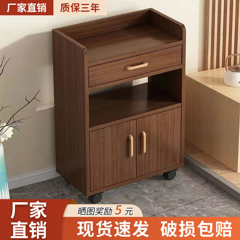 现代简约茶水柜碗柜家用厨房储物柜客厅靠墙橱柜办公室烧水置物柜