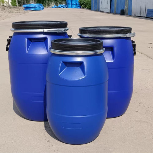 订置30L50L60L200L抱箍桶加厚化工原料液固体包装运输塑料罐法兰