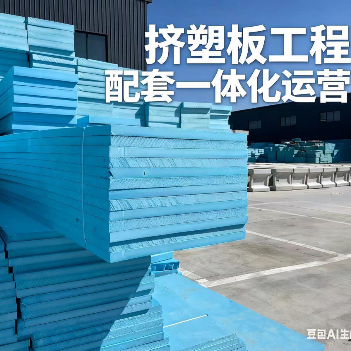 挤塑板5cm厚B1级阻燃保温隔热板工程外墙屋面地暖高密度泡沫板图片