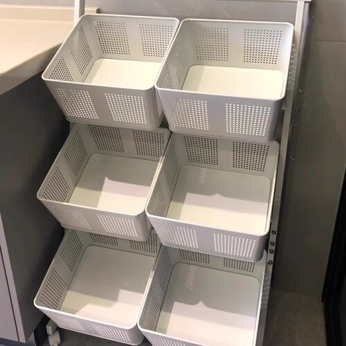 批发家用厨房小推车置物架多层水果蔬菜篮子收纳筐客厅落地零食储