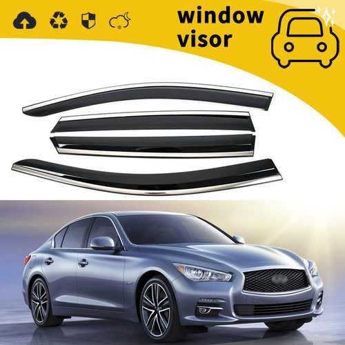 适用于15-16款英菲尼迪Q50 Q50L Q50S Q70车门晴雨挡车窗雨眉装饰