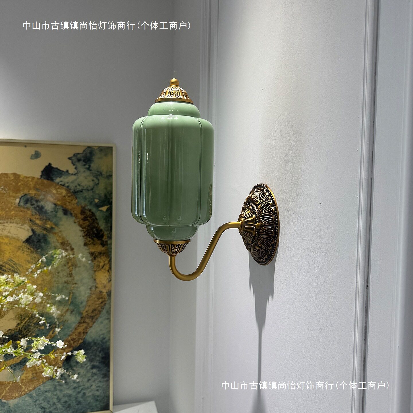 法式壁灯复古客厅卧室床头感艺术过道奶油风美式走廊镜前灯图片