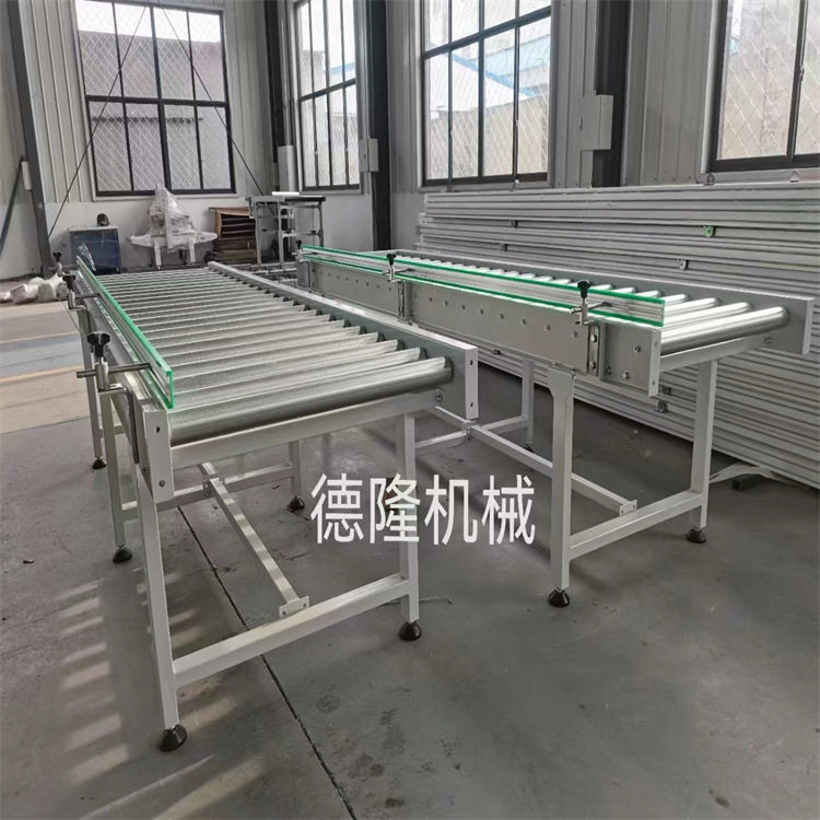 仓库车间传送带滚轮 生产流水线滚筒输送机 滚筒转弯传送机设备图片