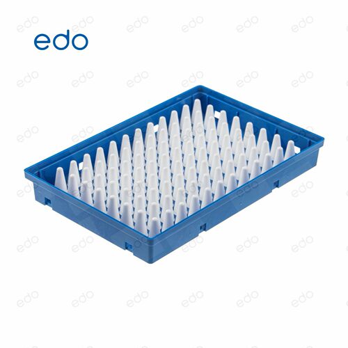 EDO 0.2mL 96孔PCR板-半裙边 透明 黑字 10块/包,5包/箱实验