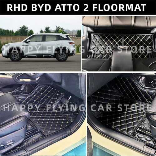 适用于港版新加坡BYD ATTO2 FLOORMAT比亚迪元UP汽车脚垫地毯地垫
