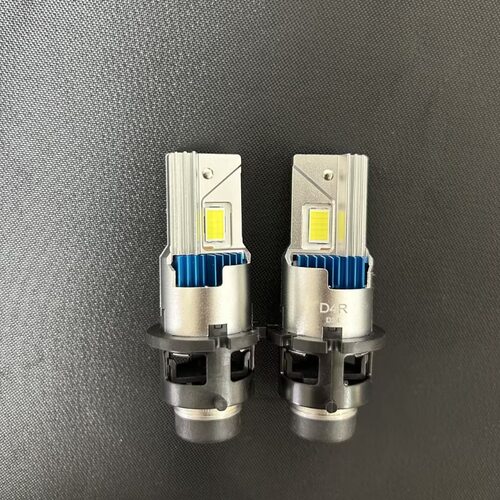 替换原车HID带风扇6500K 35W直插款D4R D2R专用 LED汽车前大灯