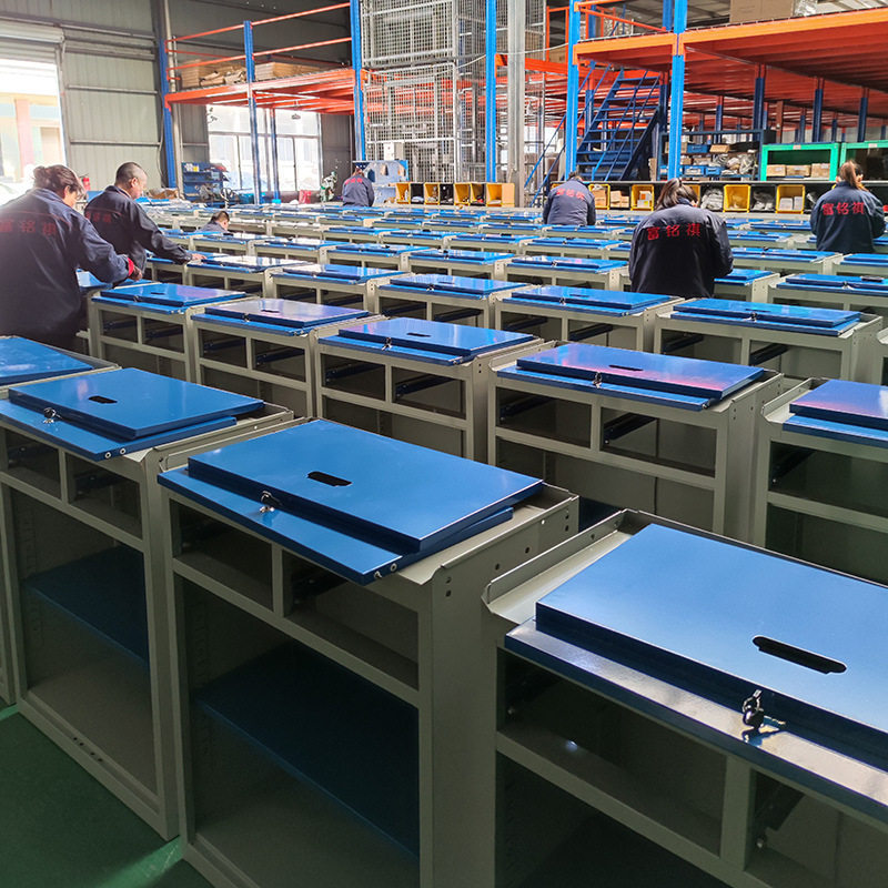 支持定制双开门工具柜车间机床工具柜储物柜抽屉式宁波工具车厂家