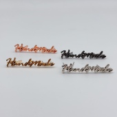 handmade金属标牌 标牌铭牌五金箱包配件 手工制作包包字母牌