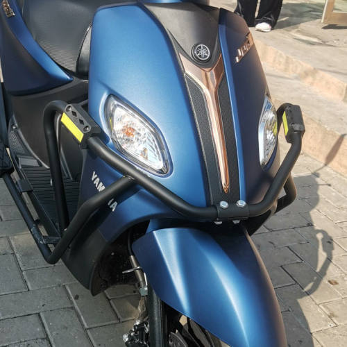 巧格i125保险杠改装ZY125T-13/14/15/16摩托车前护杠防摔杠尾箱架