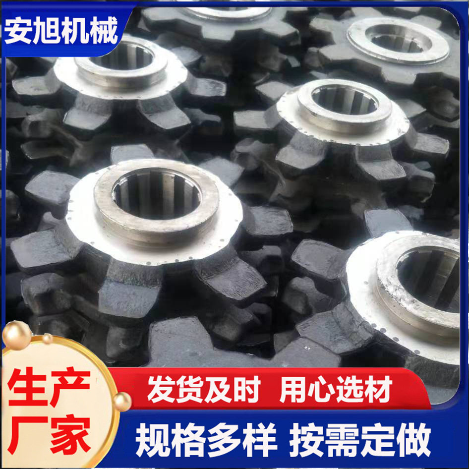 矿用提升机圆环链轮水泥机械设备高强度链条型号多样六齿八齿链轮