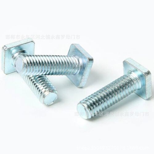 M10*30*35*40*45*50*55*60四方螺丝正方型对边16/19/21白锌四角栓