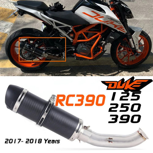 摩托车排气管前段中段适用于DUKE200250RC390RC390