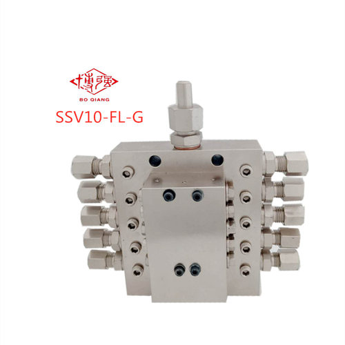 单线递进式分配器SSV-10-FL-G-B带集油块分配器递进式干油润滑泵