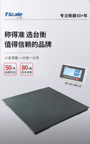 台湾台衡电子地磅T-scale台衡平板磅秤scs-TF-BW电子地磅1