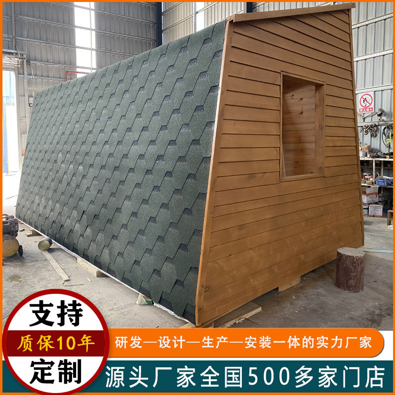 定制防腐木木屋 农庄简约可移动组合的房子实木集装箱木屋民宿图片