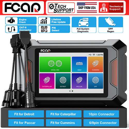 FCAR F803柴油卡车检测工具 美柴油发动机 工程机械诊断  DPF再生