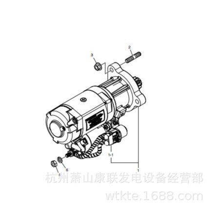 65.90535-0005六角螺母 GV180OTI斗山