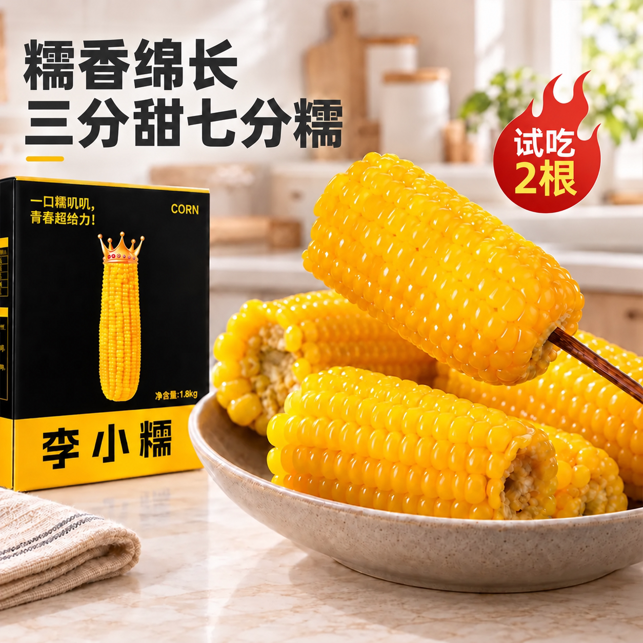 李小糯内蒙黄香糯真空包装