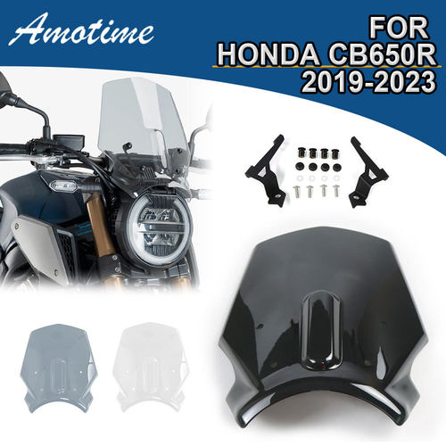 适用本田CB650R2019-2026年摩托车前风挡挡风玻璃风镜