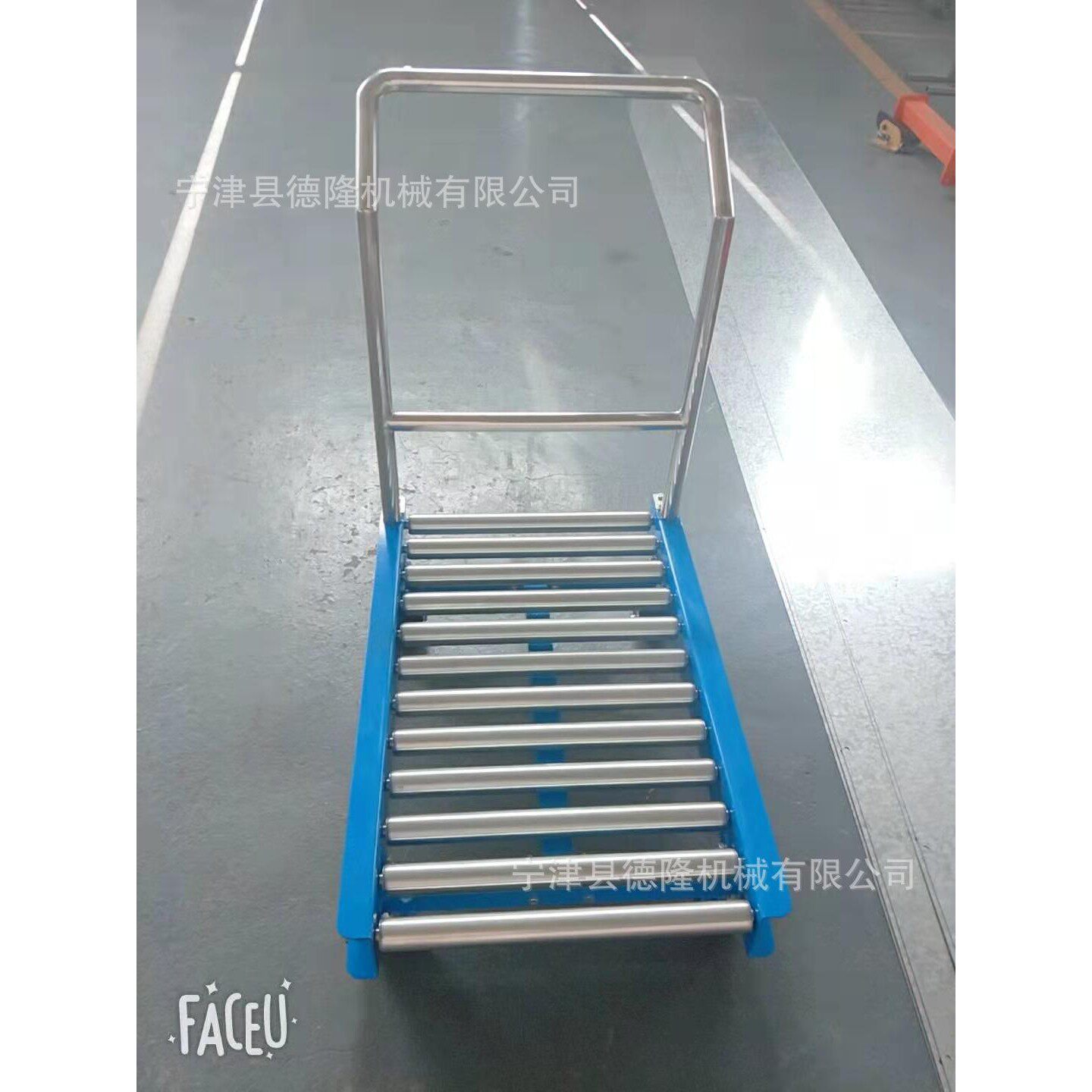 手推滚筒输送机滚筒式流水线小型托辊传动机无动力滚筒输送机