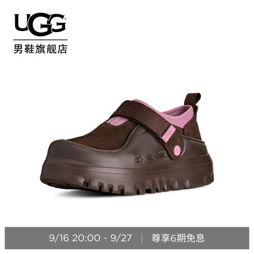 UGG低帮厚底魔术贴束带休闲鞋