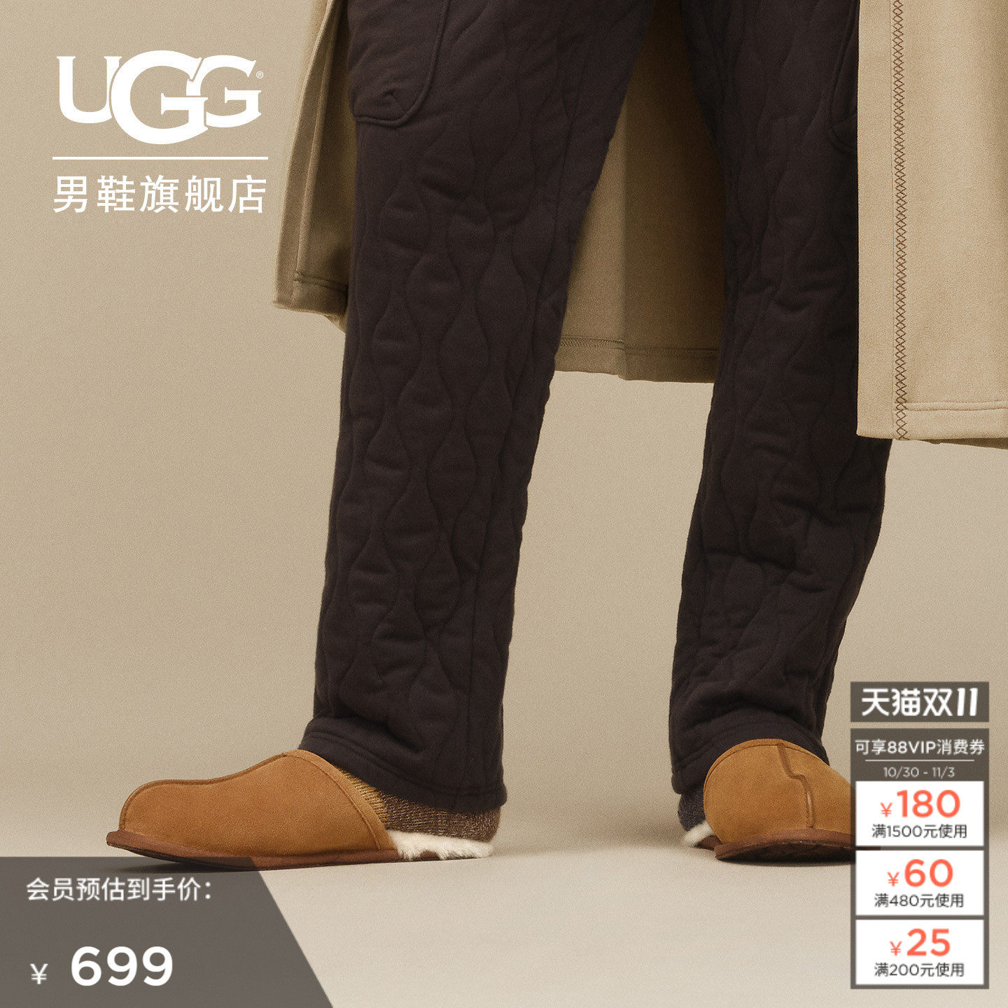 UGG平底时尚包头拖毛毛拖鞋