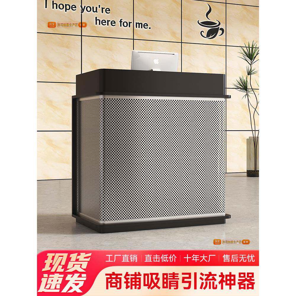 店铺小型收银台餐厅门口迎宾台商用咨询台前台接待台引导台烤漆