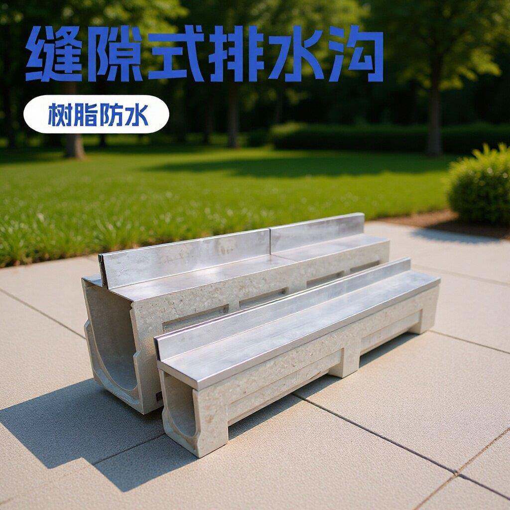 缝隙式不锈钢盖板树脂防水排水管下水道盖板树脂排水槽线性排水沟