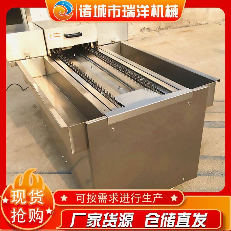 鹅掌鸭脖自动切断机鸡爪切割机连续式切爪机泡椒凤爪分段机