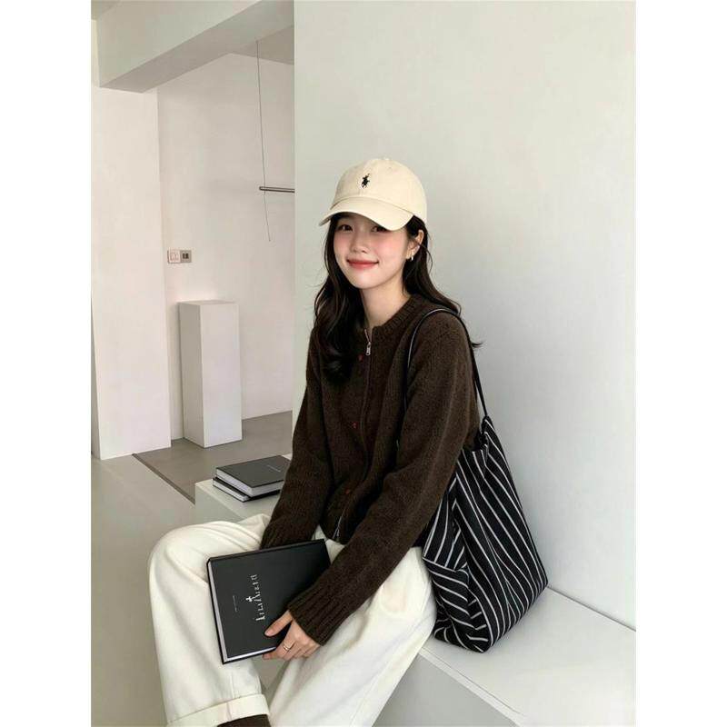 毛衣女秋冬日系慵懒风松弛感针织