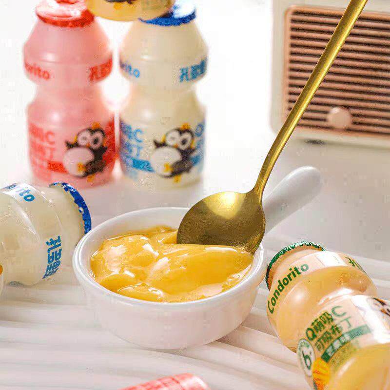 孔多里多Q萌吸C可吸布丁酸奶味草莓味果冻儿童休闲零食品小吃甜点