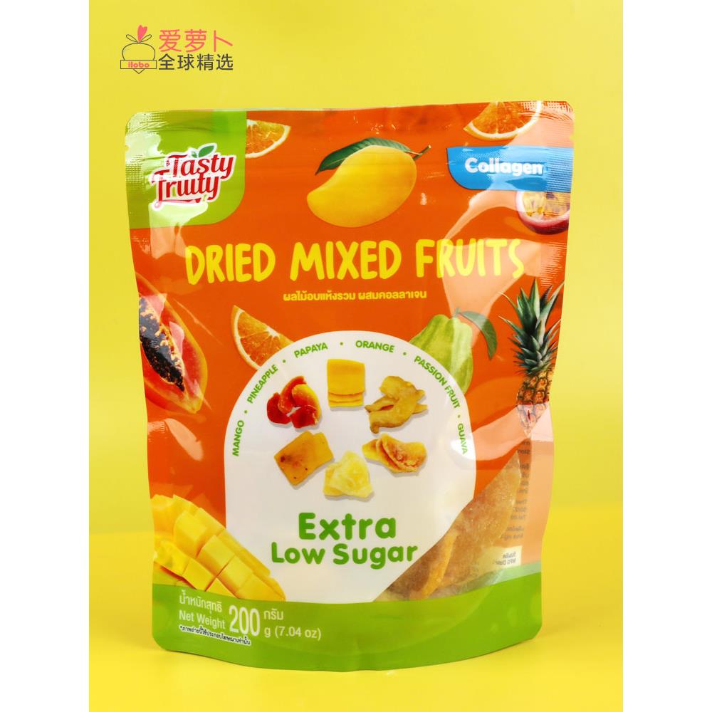 泰国TASTY FRUITY胶原蛋白六种水果混合果干200g