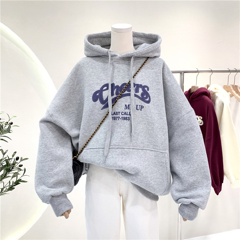 卫衣女加绒加厚2026秋冬新款卫衣/绒衫