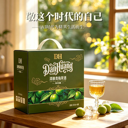 DH丹皇清酿青梅黑加仑果酒8度