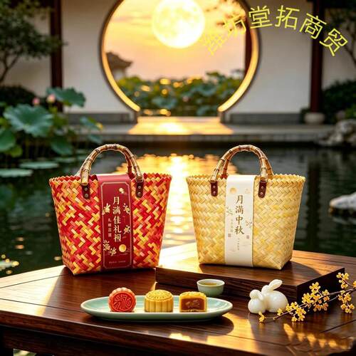 中秋国风轻奢月饼包装礼盒