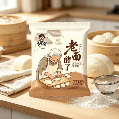 正宗益生菌发面旺老面味发面宝蒸馒头包子干酵母高活性家用速发粉