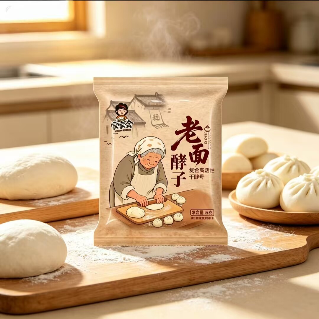免醒宝老面酵子酵母粉无需醒发和面即蒸活性高发酵快家用老面引子
