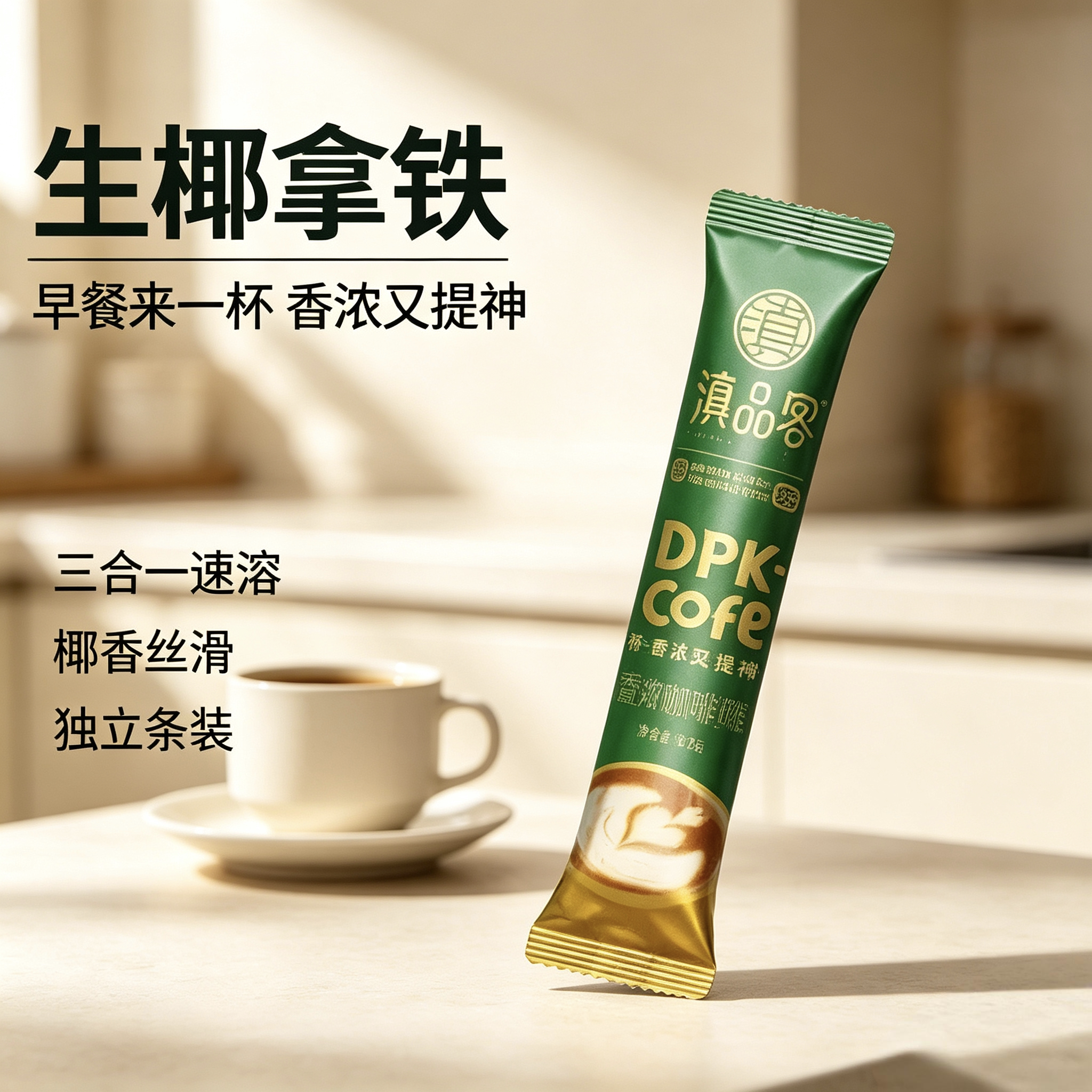 农科院滇品客三合一速溶咖啡粉蓝山风味咖啡15g独立小包装图片