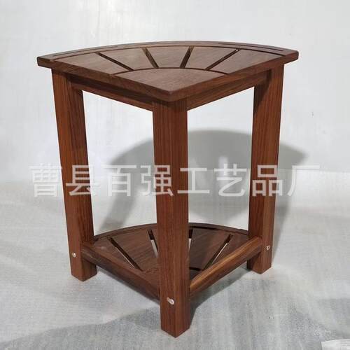 现货简约用918木制淋浴凳多用途双层实木架置物家生间木制卫置物