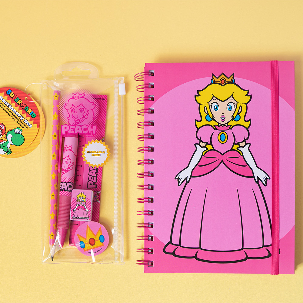 任天堂马里奥公主笔记本文具套装